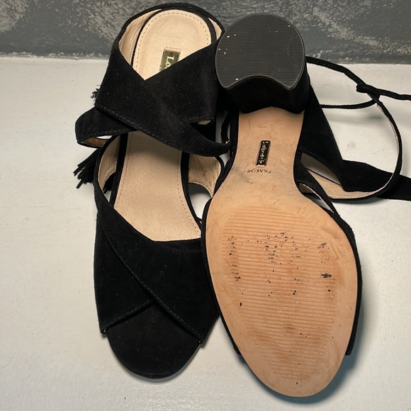 Louise et Cie black suede shoes. - Picture 5 of 6